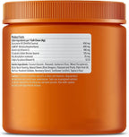 Ingredients label showing glucosamine chondroitin and OptiMSM per chew